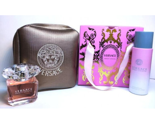 Подарочный набор парфюм + дезодорант Versace Bright Crystal