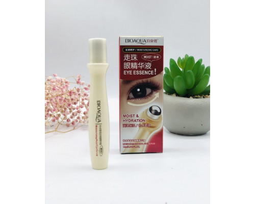 Увлажняющий крем для кожи вокруг глаз с массажным охлаждающим роликом BioAqua, 15гр (BB99)