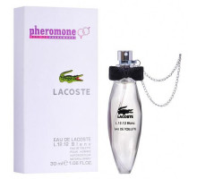 Мини-парфюм с феромонами Lacoste Eau De Lacoste L.12.12 Blanc 30 мл (с цепочкой)