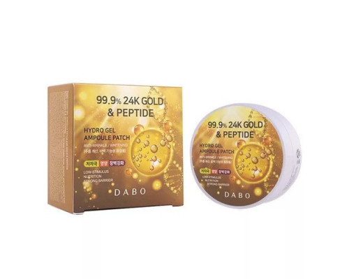 Гидрогелевые патчи с 24х каратным золотом и пептидами Dabo 24K Gold &Peptide,60шт (KOREA ORIGINAL 15501)