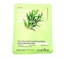 Тканевая маска для лица с чайным деревом Sadoer Botany And Fruits Skin Care Tea Tree Fresh Hydrating Mask
