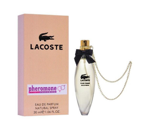 Мини-парфюм с феромонами Lacoste Pour Femme 30 мл (с цепочкой)