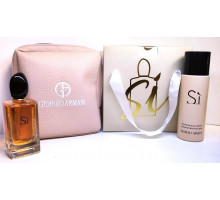 Подарочный набор парфюм + дезодорант Giorgio Armani Si Eau de Parfum