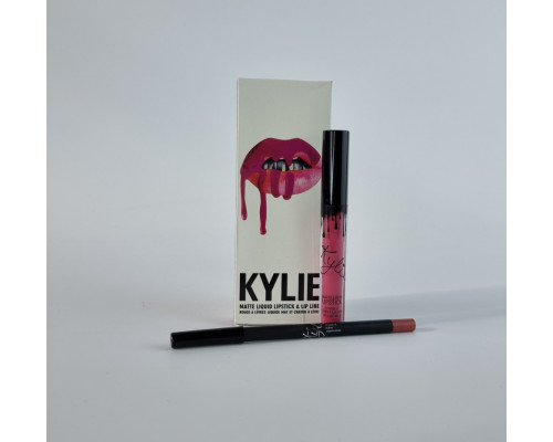 Матовая помада+карандаш Kylie LIPGLOSS(P)