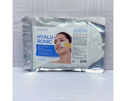 Альгинатная маска с гиалуроновой кислотой LINDSAY PREMIUM HYALURONIC MODELING MASK PACK 240г (1380)