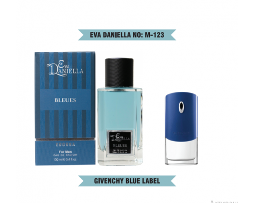 Eva Daniella № M-123-Givenchy Pour Homme Blue Label 100 мл