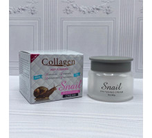 Коллагеновый крем для лица Collagen Deep Cleansing Snail Whitening с экстрактом улитки 80g (2180)