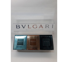 Подарочный набор BVLGARI For Men The Aqva Pocket Spray Collection 3х15 мл