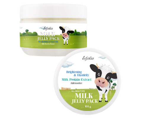 Ночная маска эластичность и сияние с молочным протеином Esfolio Milk Jelly Pack (KOREA ORIGINAL) (2400)