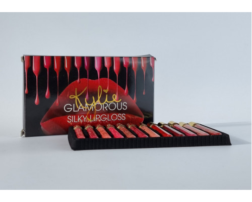 Набор жидких матовых помад Kylie Glamorous silky lipgloss